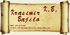 Krasimir Bajilo vizit kartica